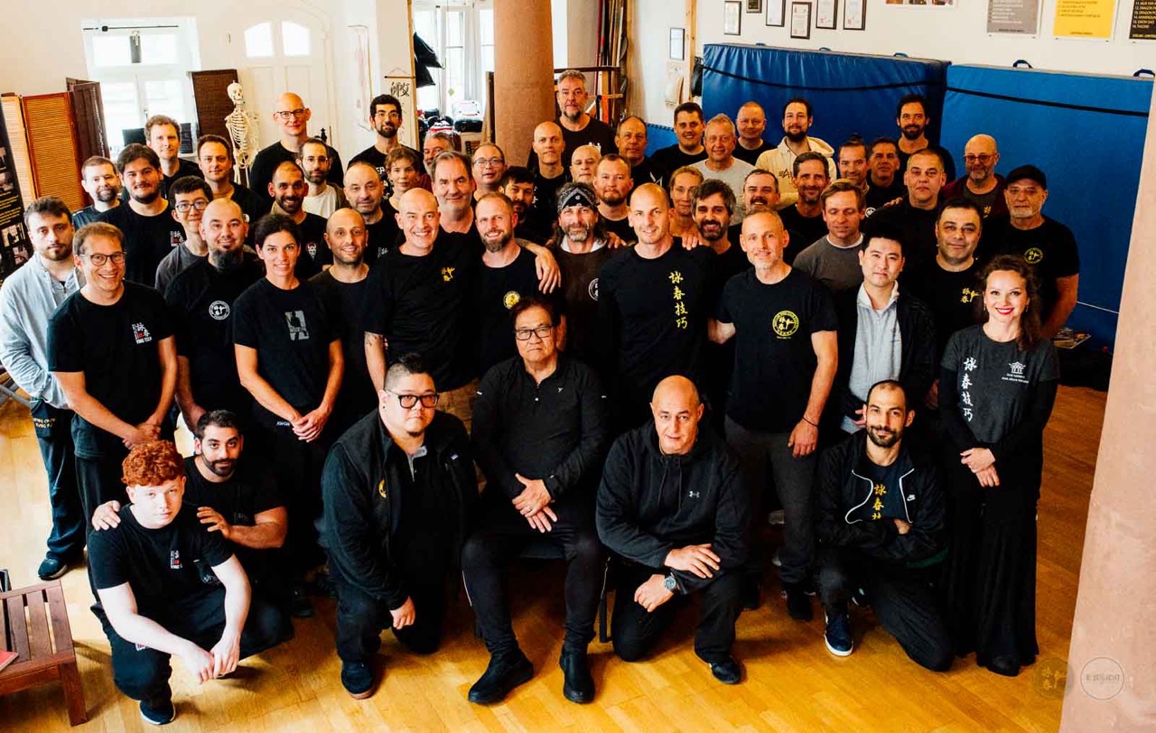 Gemeinschaft im Tempel beim Event mit Sifu Gary Lam
